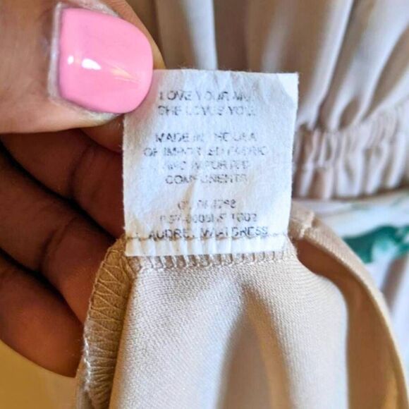 Show Me Your Mumu Audrey Maxi Dress Women's Size XS Tan Floral Boho Wedding Gown - Picture 14 of 14